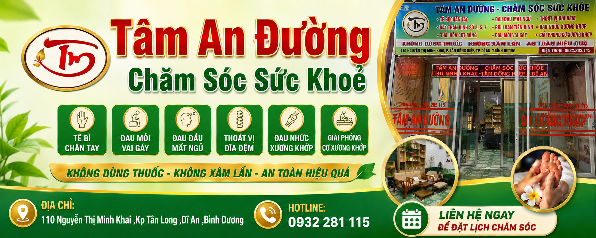 Tâm An Đường Chăm Sóc Sức Khoẻ | Dưỡng Sinh & Chăm Sóc Sức Khỏe Tại Dĩ An